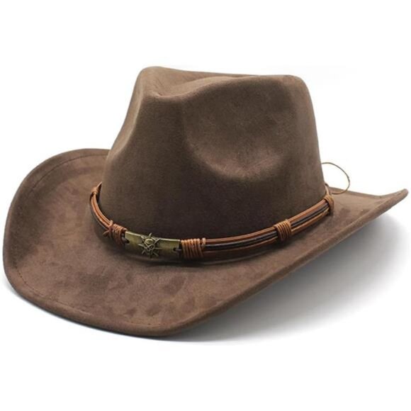 Accessories - Wide Brim Cowboy & Cowgirl Hats Brown